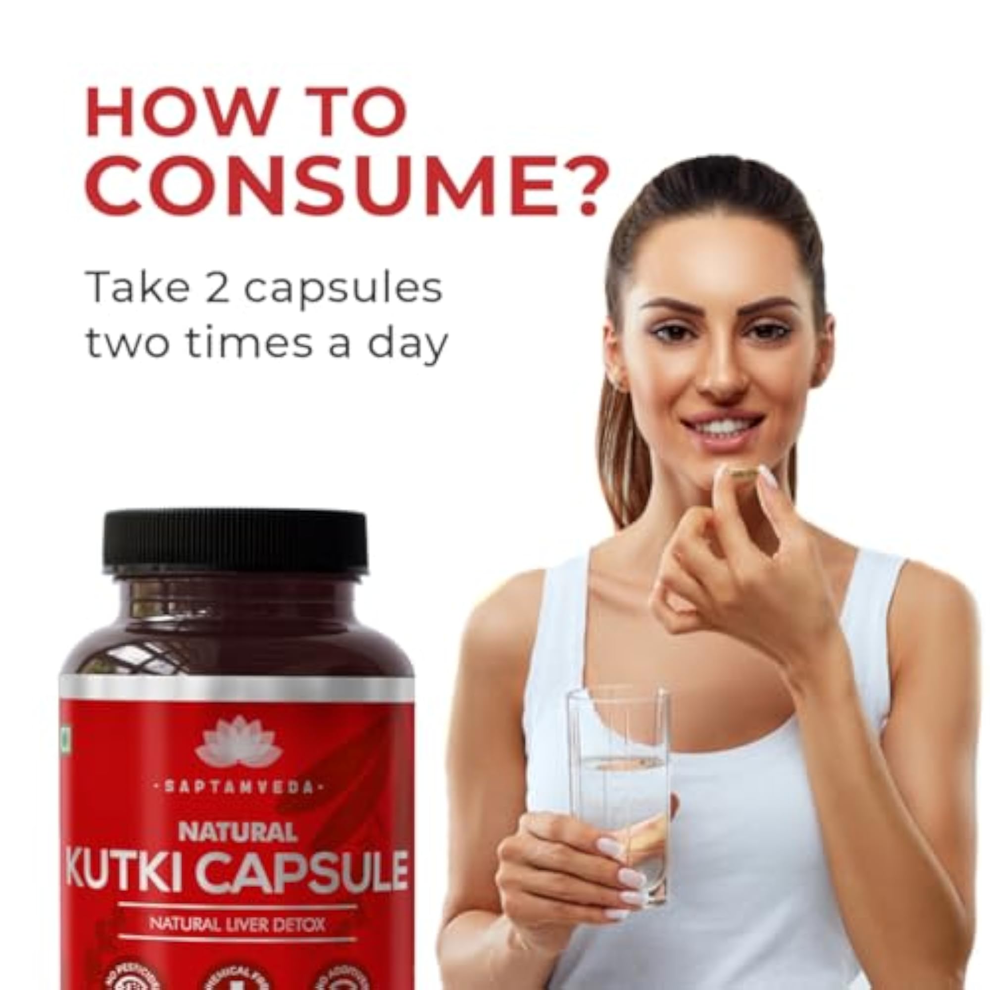 Natural Kutki Veg Capsules, 500 MG Each, 60 Count